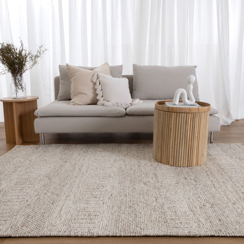 IN STORE ONLY - Privilege 002 - Beige Wool Rug