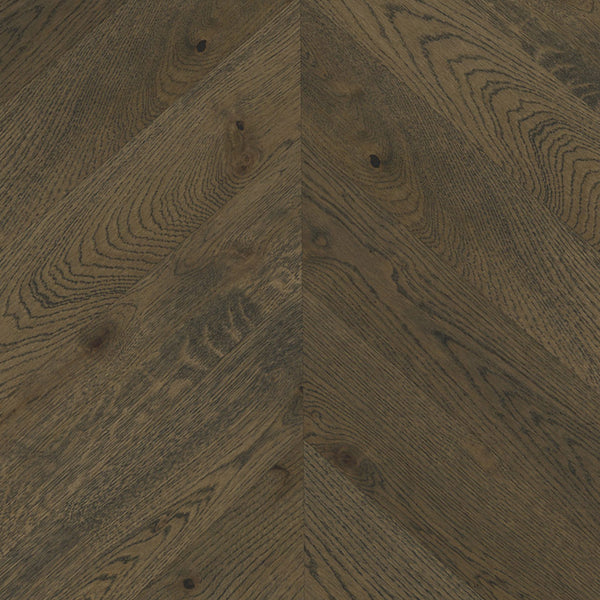 14/3mm Engineered Timber - Corsica Chevron - Coffee Oak