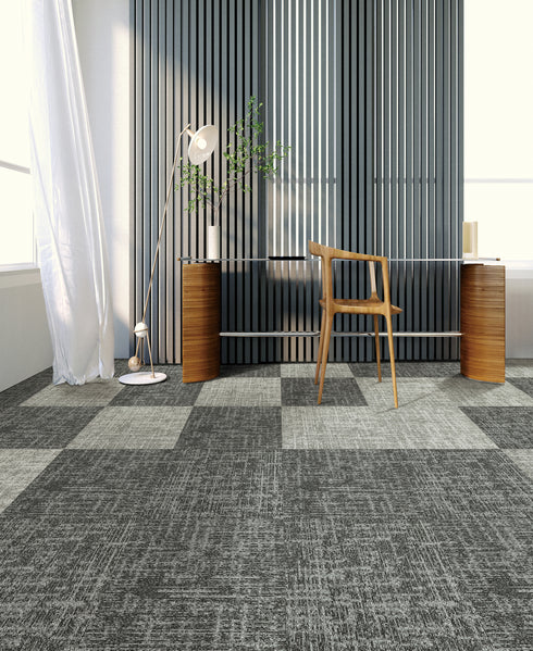 3mm Commercial Carpet Tiles - Lakeside - Powder Brick