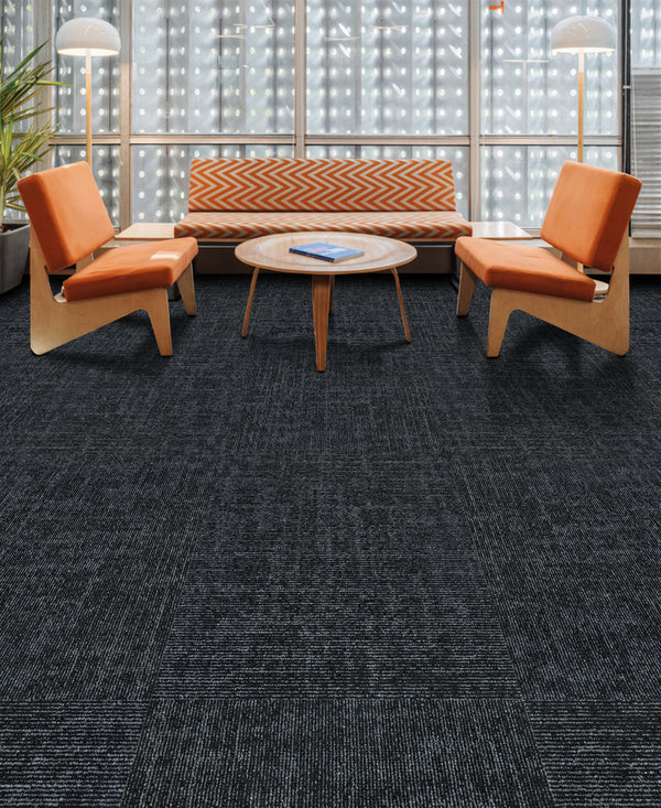 3mm Commercial Carpet Tiles - Lakeside - Thunder