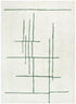 Highlands Abstract Olive Lines Washable Wool Rug - Adore Rugs & Flooring