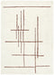 Highlands Abstract Terracotta Lines Washable Wool Rug - Adore Rugs & Flooring