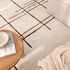 Highlands Abstract Terracotta Lines Washable Wool Rug - Adore Rugs & Flooring