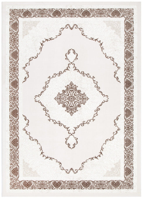 Amalfi Oriental Medallion Brown Rug - AMAL05