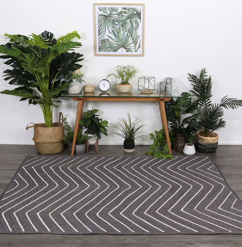Artisan Grey Chevron Jute Rug - Adore Rugs & Flooring