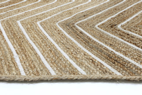 Artisan Natural Chevron Jute Rug - Adore Rugs & Flooring