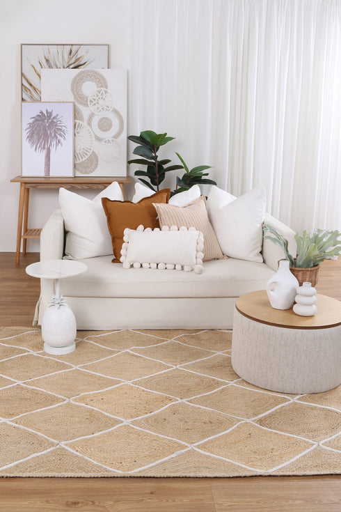 Artisan Natural Diamond Jute Rug - Adore Rugs & Flooring