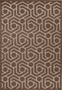Amira 202 Taupe - Geometric Rug Brown, full view