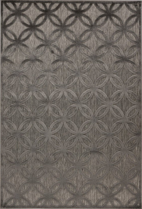 Amira 203 Grey - Diamond Rug, full view