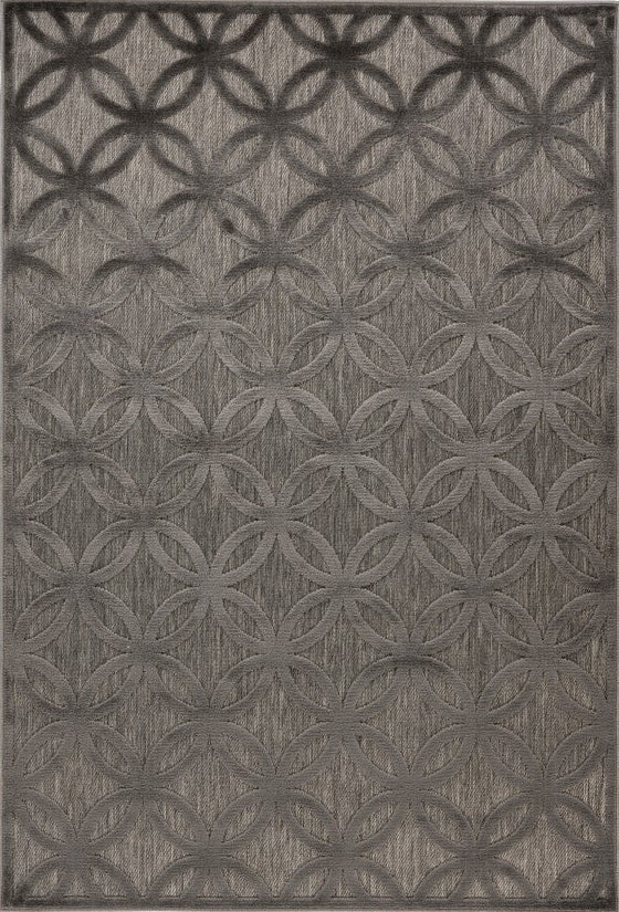 Amira 203 Grey - Diamond Rug, full view