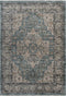Antigua 701 Green Vintage-Inspired Rug with Medallion, full view