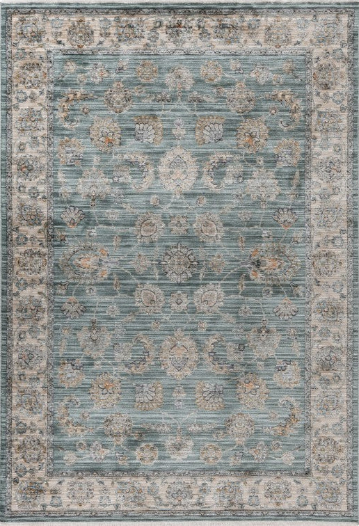 Antigua 702 Green Distressed Look Rug, full view