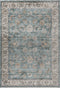 Antigua 702 Green Distressed Look Rug, full view