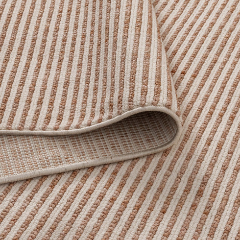 Berno Pink Ivory Loop Stripes Rug - B002 - Adore Rugs & Flooring