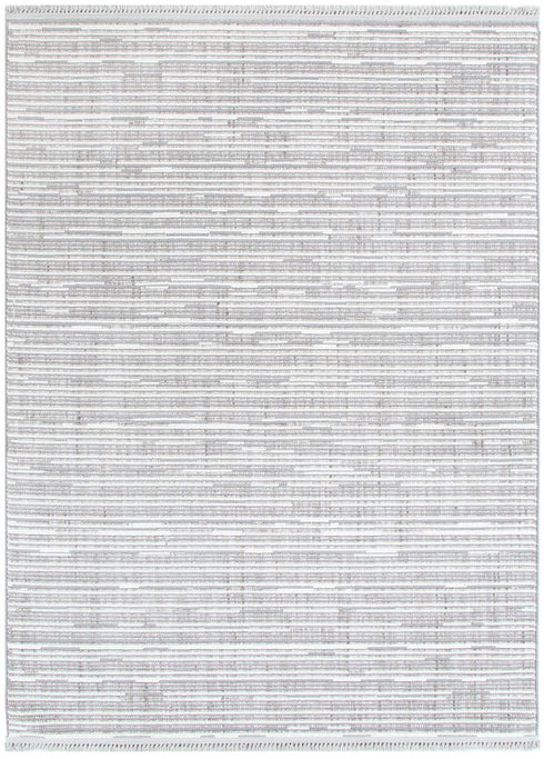 Berno Silver Ivory Loop Lines Rug - B006 - Adore Rugs & Flooring