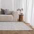 Berno Silver Ivory Loop Lines Rug - B006 - Adore Rugs & Flooring