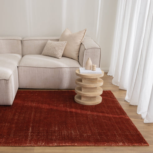 Harbour Burnt Terracotta Indoor Outdoor Rug - Adore Rugs & Flooring