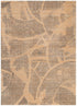 Clara Abstract Paintbrush Gold Rug - C104 - Adore Rugs & Flooring