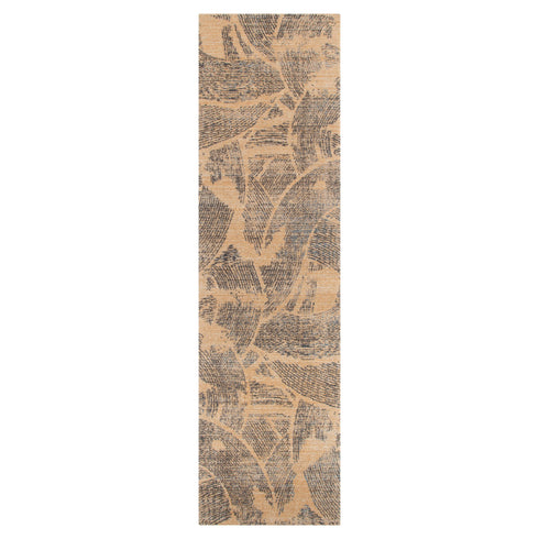 Clara Abstract Paintbrush Gold Rug - C104 - Adore Rugs & Flooring