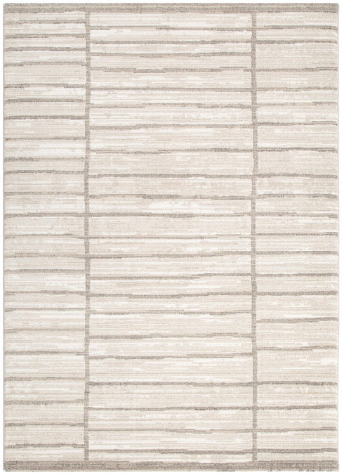 Clara Distressed Thick Lines Beige Grey Rug - C107 - Adore Rugs & Flooring