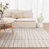 Clara Distressed Thick Lines Beige Grey Rug - C107 - Adore Rugs & Flooring