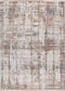 Cherie Distressed Look Watercolour Beige Grey Rug - CH08, full view
