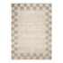 Eco Weave Checkered Border Cream Beige Wool and Jute Rug - Adore Rugs & Flooring
