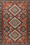 Capri 301 Multi Red Outdoor Rug, full view