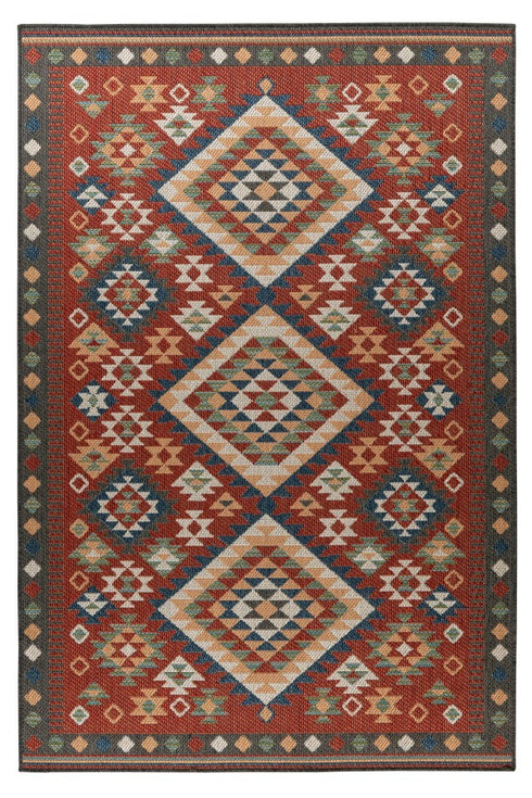 Capri 301 Multi Red Outdoor Rug