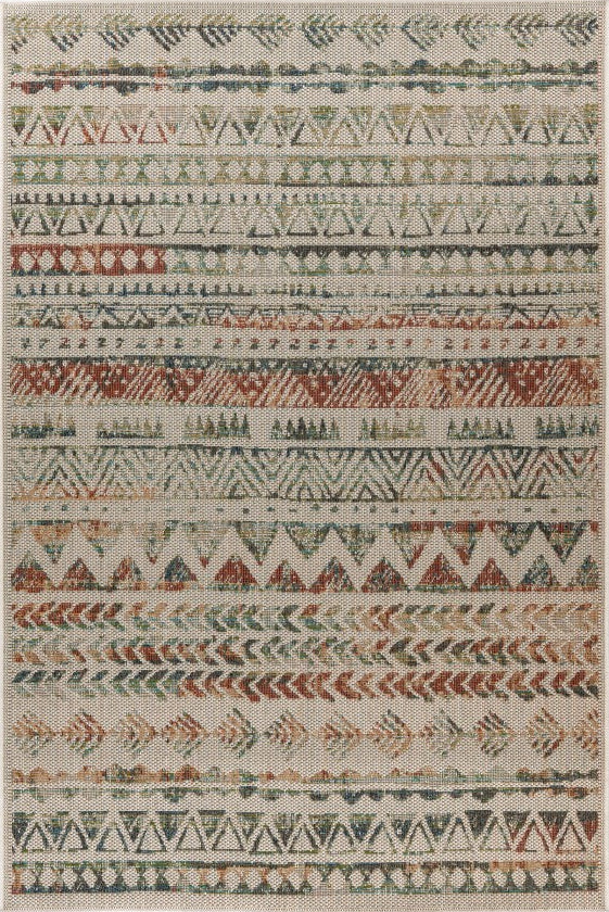 Capri 305 - Multicolour Outdoor Rug, full view