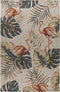 Capri 308 Multi - Flamingo Outdoor Rug, full view