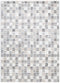 Dorado Grey Beige Checkered Rug - D004