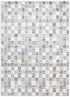 Dorado Grey Beige Checkered Rug - D004