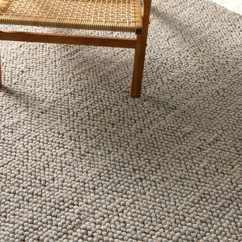Eco Weave Duck Egg Blue Wool and Jute Rug - Adore Rugs & Flooring
