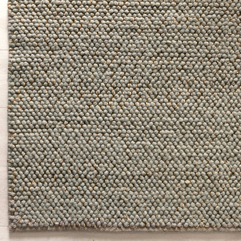 Eco Weave Duck Egg Blue Wool and Jute Rug - Adore Rugs & Flooring