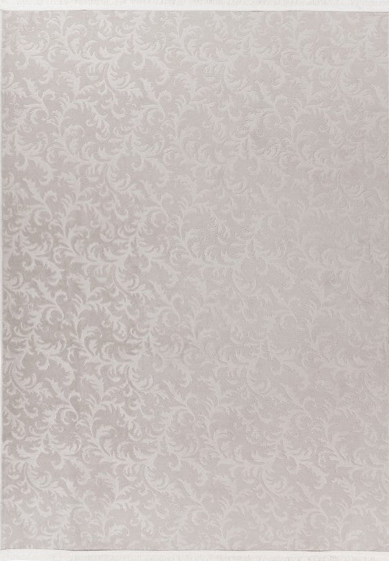 Damla 211 Grey - Grey 3D Washable Rug, full view
