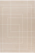 Elif 401 Beige - Modern Geometric Rug, full view