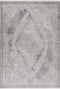 Elif 404 Silver - Transitional Grey Rug, full view