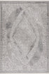 Elif 404 Silver - Transitional Grey Rug, full view