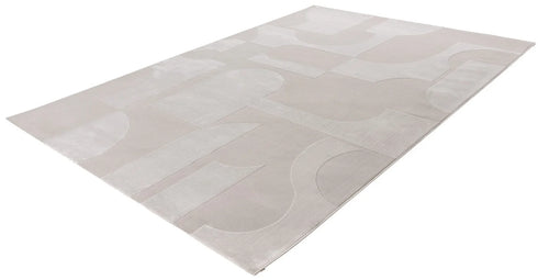 Elif 405 Silver Abstract Geometric Area Rug