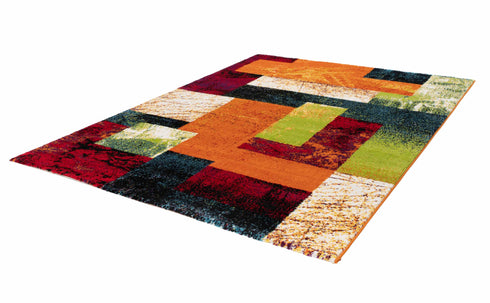 Espo 303 Rainbow Checkered Rug - ADORE RUGS and FLOORING