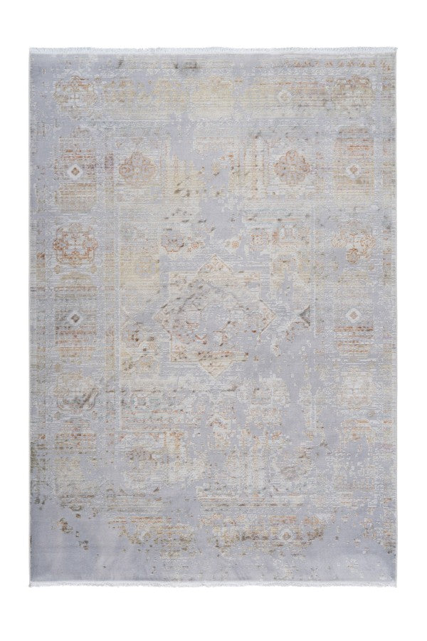 Fashion 901 Silver Vintage Style Acrylic Rug - ADORE RUGS and FLOORING