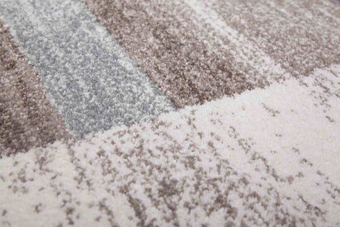 Feeling 500 Pastel Blue Plain Border Thick Rug - ADORE RUGS and FLOORING