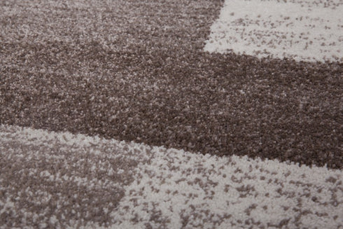 Feeling 501 Beige Simple Thick Geometric Rug - ADORE RUGS and FLOORING