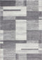 Feeling 501 Silver Checkered Thick Rug, full view