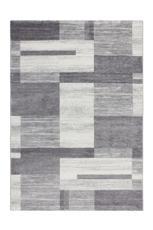 Feeling 501 Silver Checkered Thick Rug - Adore Rugs & Flooring