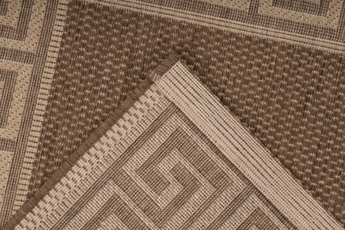 Finca 502 Coffee Border Outdoor/Kitchen Rug - ADORE RUGS and FLOORING