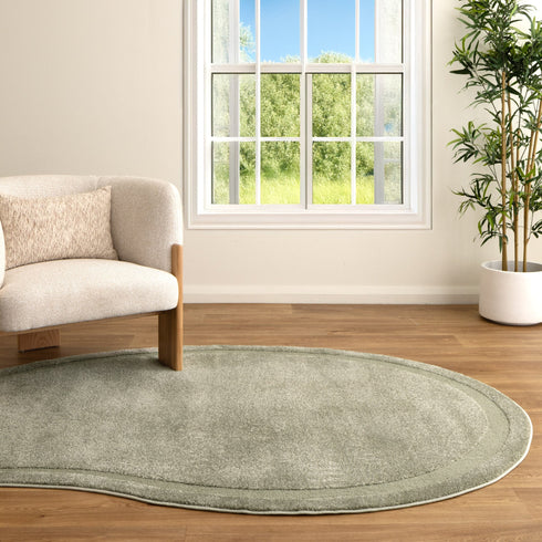 Nessa Green Jellybean Rug (N900) - Adore Rugs & Flooring
