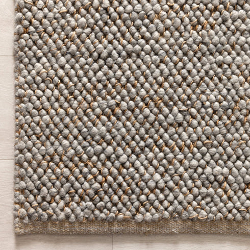 Eco Weave Grey Wool and Jute Rug - Adore Rugs & Flooring