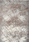Harmony 401 Abstract Beige-Silver Rug with Jagged Lines, full view